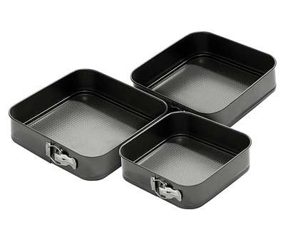 Square Cake Pan 3 Pcs Set