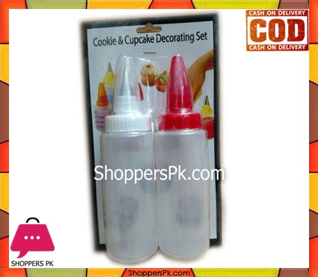 Cake Decorator Bottle Set 2Pcs