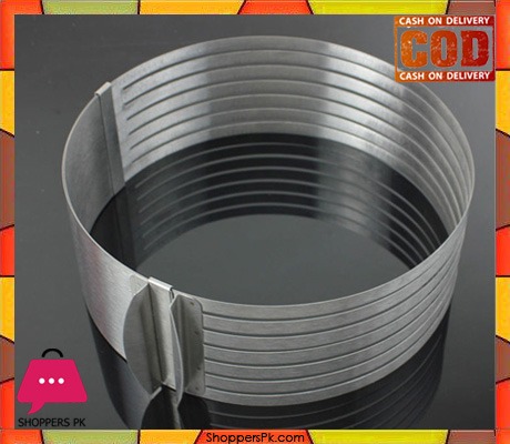 Stainless Steel Adjustable Cake Slicer Ring Big 9.5 -12 Inch