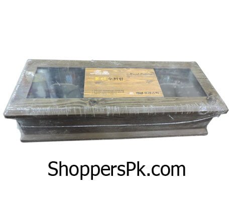 Plastic Cutlery Box Wood Pattern Made In Korea