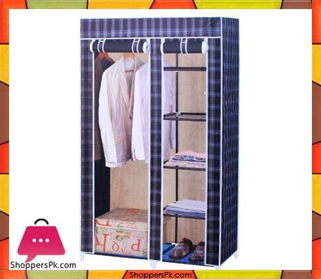 Portable Storage Wardrobe - YSM Stainless Steel and Fabric