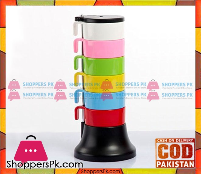 Rainbow Cups Set 6 Pcs