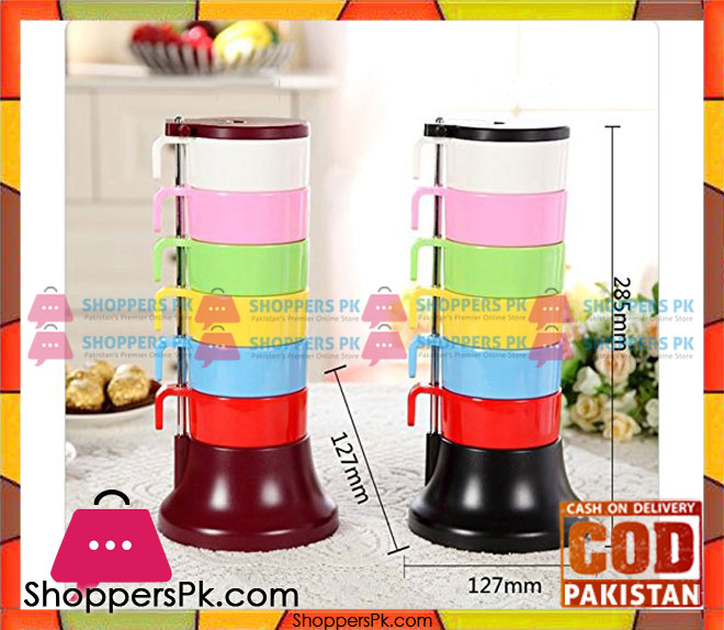 Rainbow Cups Set 6 Pcs