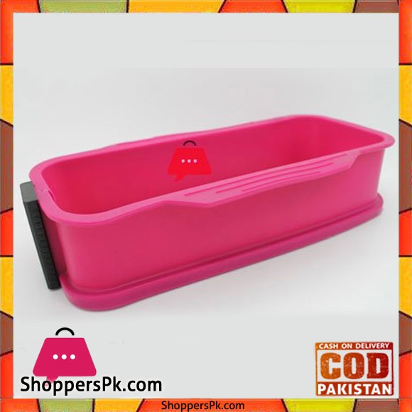 Silicone Cakepan Rectangular & Tempered Glass Base
