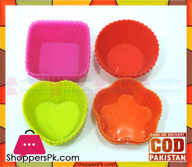 Silicone Cupcake Molds 12 Pcs