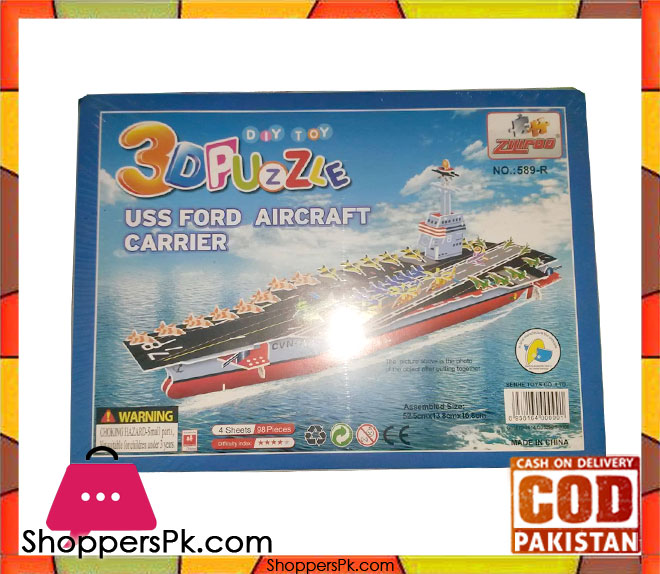 3D Super Puzzle 4 Sheet Aircraft