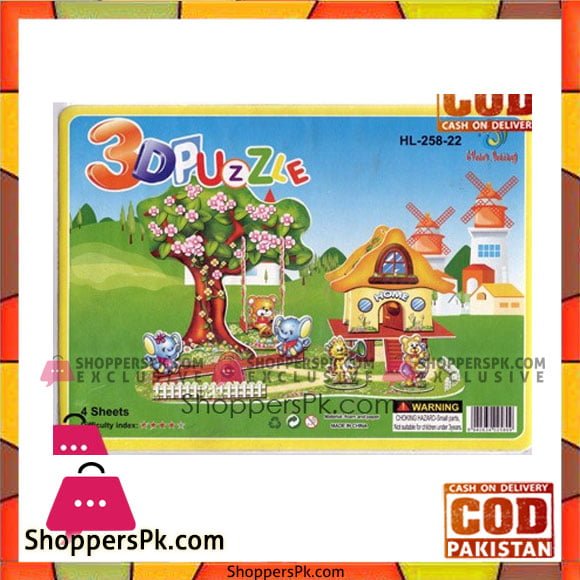 3D Super Puzzle 4 Sheet Home