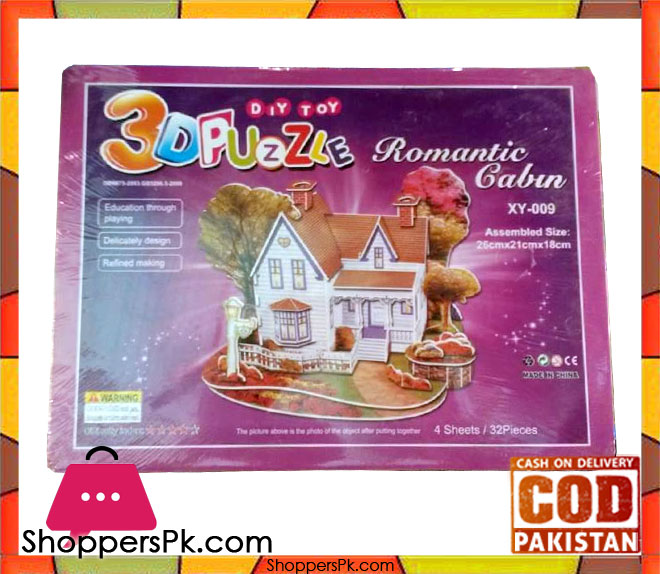 3D Super Puzzle 4 Sheet Romantic House