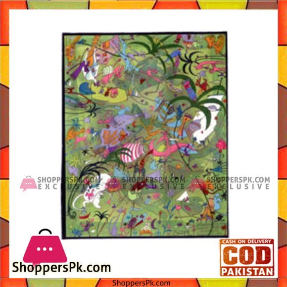 Abstract Painting Print with Frame 3 - 5x6 Inch