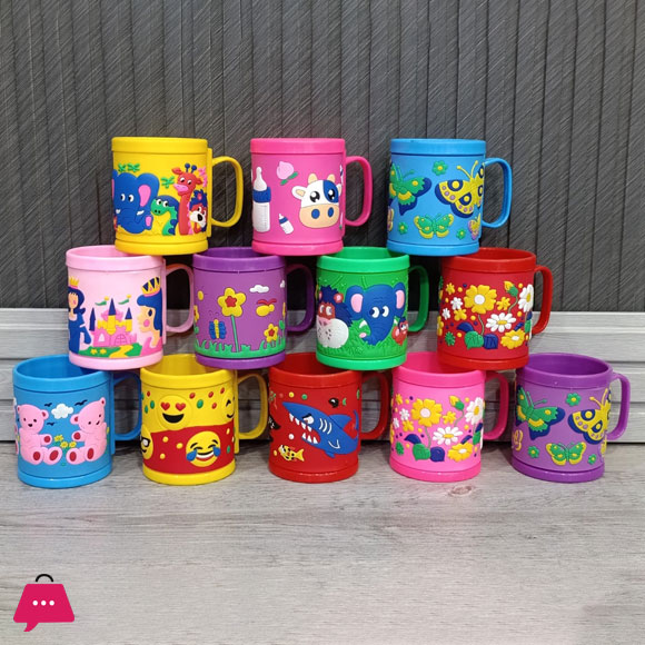 High Quality Plastic Cartoon Mug One Pieces
