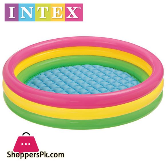 Intex Sunset Glow Pool - 4.8 Feet x 13 Inch - Age 3+ - 57422