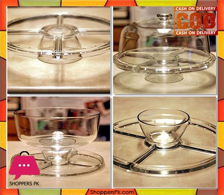 Acrylic Plastic 6 in 1 Cake Stand