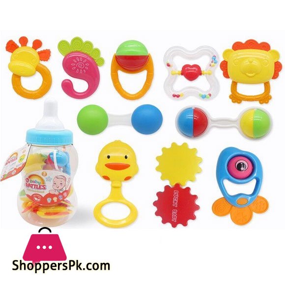 Big Bottle Baby Rattles Newborn Hand Bell