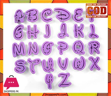 Disney Alphabet Cookie Cutter 26 pcs