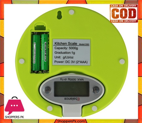 Electronic Kitchen Scale 2 Bowl 5kg x 1g