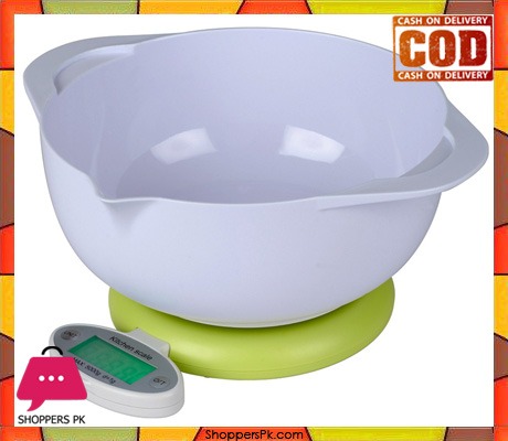 Electronic Kitchen Scale 2 Bowl 5kg x 1g