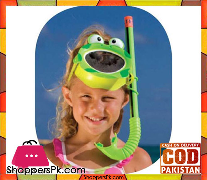 Intex Froggy Fun Swim Set (Goggle + Pippe), For Age 3-8 - 55940