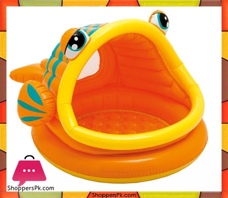 Intex Lazy Fish Inflatable Baby Pool - Age 1-3 - 57109