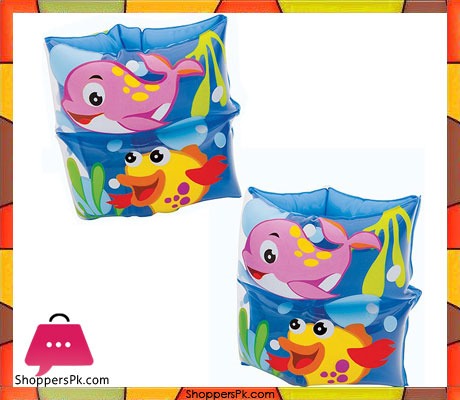 Intex Recreation Fish Print Swim Arm Bands, 7.5 inch x 7.5 inch - 59650