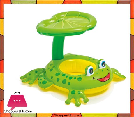 Intex Recreation Froggy Friend Shaded Baby Float Toy - Age 1-3 - 56584