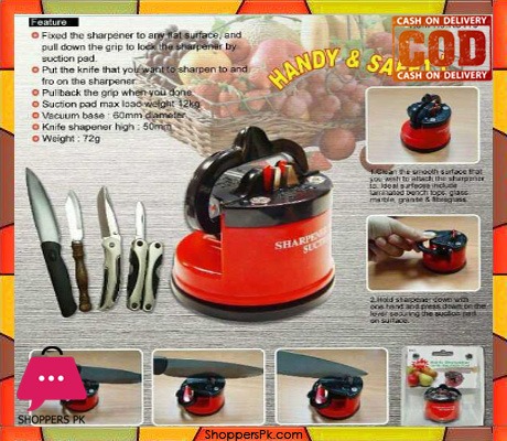 Knife Sharpener with Suction Pad