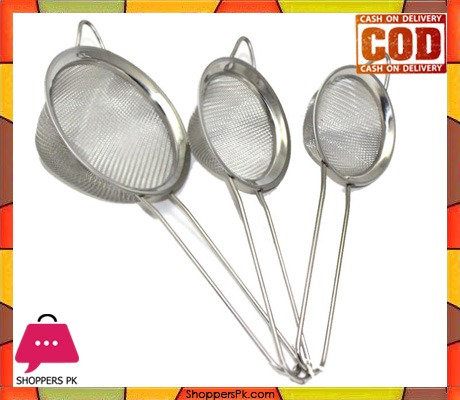 Stainless Steel Tea Stainer 3 Pcs Set