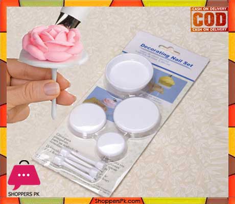 Decorating Nail Set Plastic 4 Pcs