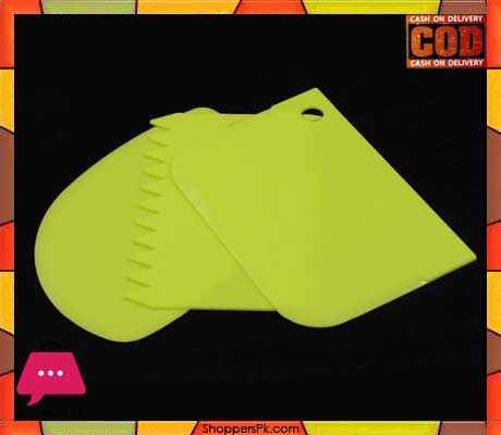 3 Pcs Icing Fondant Scraper Comb Spatulas set