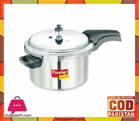 Prestige Deluxe Plus Aluminium Pressure Cooker 5 Liters 10702