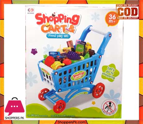 Shopping Cart & Food Play Set
