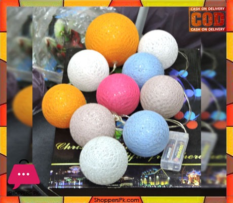 String Lights Balls 10 Pcs 3inch