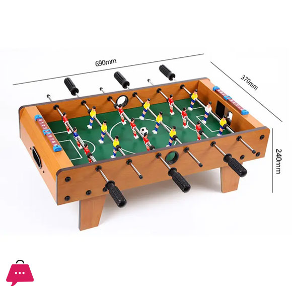 Table Football Childrens Toys 6 Poles Game - 6 Steel Rods