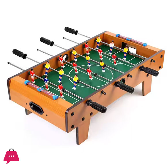 Table Football Childrens Toys 6 Poles Game - 6 Steel Rods