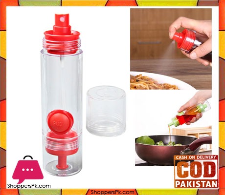 2 in 1 Kitchen BBQ Oil Soy Sauce Vinegar Spray Bottle