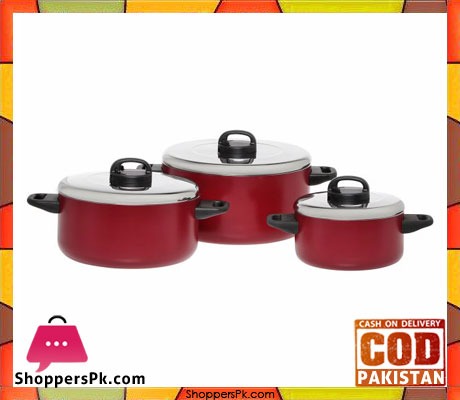 Prestige Aluminum Cooking Pots Set of 6-Piece - 20915