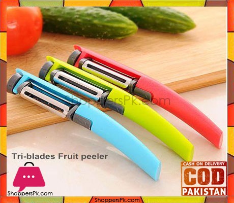 Tri-Blades Rotary Peeler Fruit Vegetable Tool
