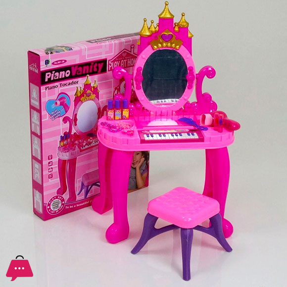 Dressing Table Piano With Stool - Music and Lights, Best Toy for Girls