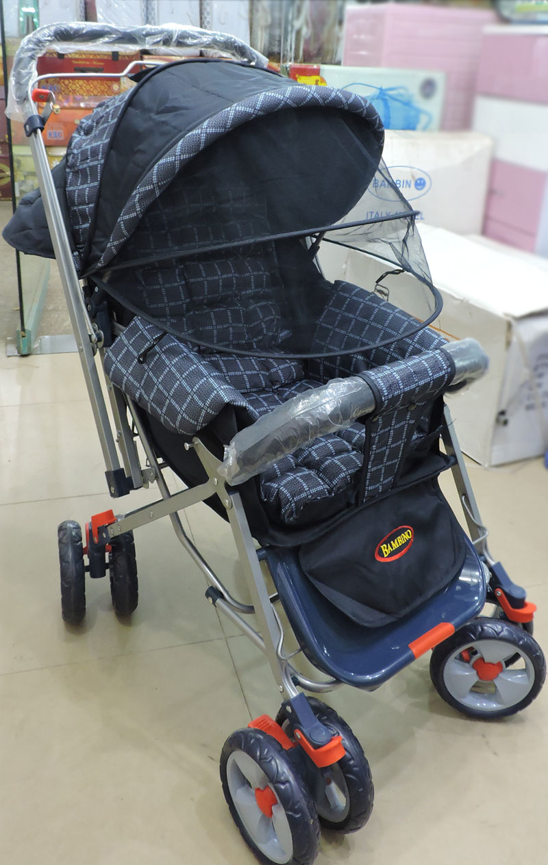 3 Position Baby Stroller in Blue with Net Price in Pakistan