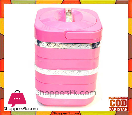 4.5Liter Insulated ABS Food Warmer With Handle Pink