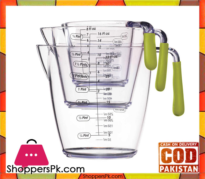 Acrylic Measuring Jug Set 3 Piece