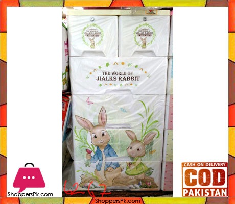 Baby Cloth Storage Drawer Fiber Plastic Rabbit