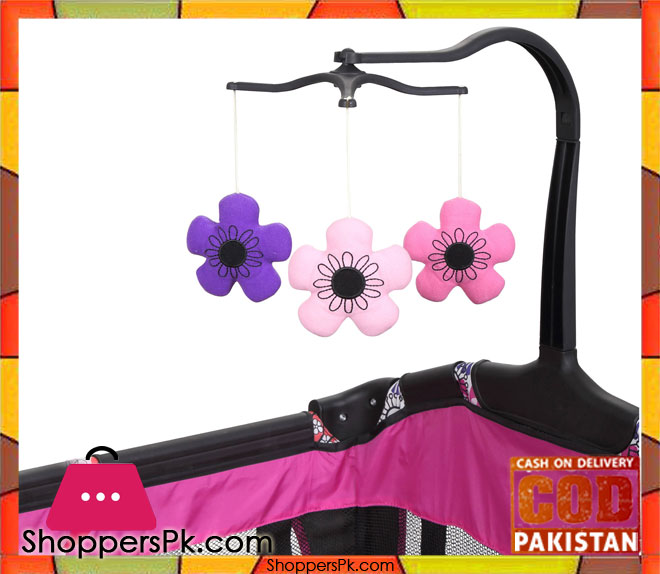High Quality Black Pink Baby Sleeping Cot