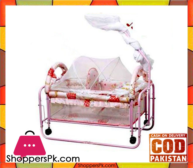 Pink Baby Sleeping Cot