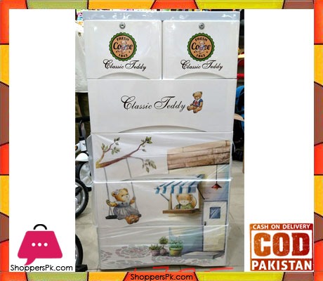 Baby Clothes Storage Drawer Plastic Bear