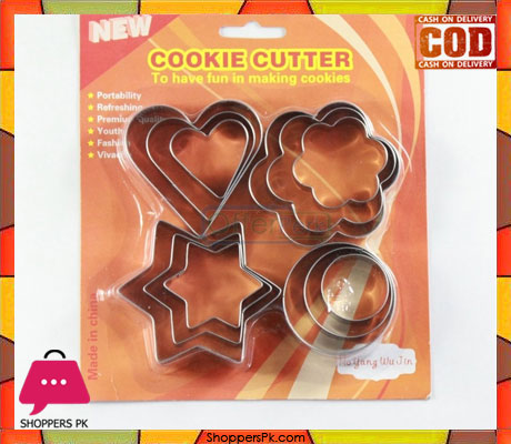 12 Pcs Set Biscuit Mold Steel