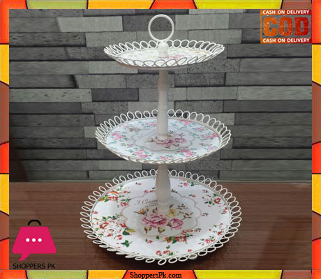 3 Tier Metal Dessert Stand