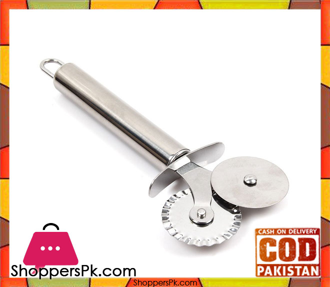 Stainless Steel Double Roller Round Knife Pizza Wheel