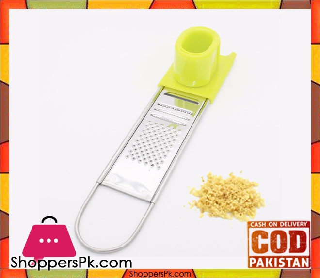 Stainless Steel Garlic Ginger Grater Shredder Slicer Multi Function