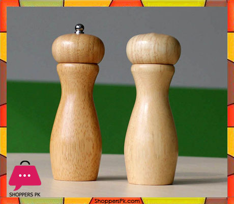 Wood Salt Shaker & Pepper Grinder Set 7 Inch