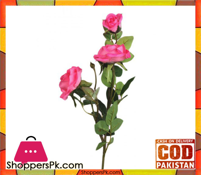 The Florist Pink Special Rubber Rose on Stick - FL114